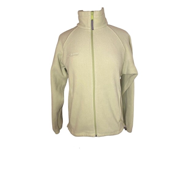 Columbia Fleece zippered jacket Light Green Women’s Medium - Picture 1 of 10